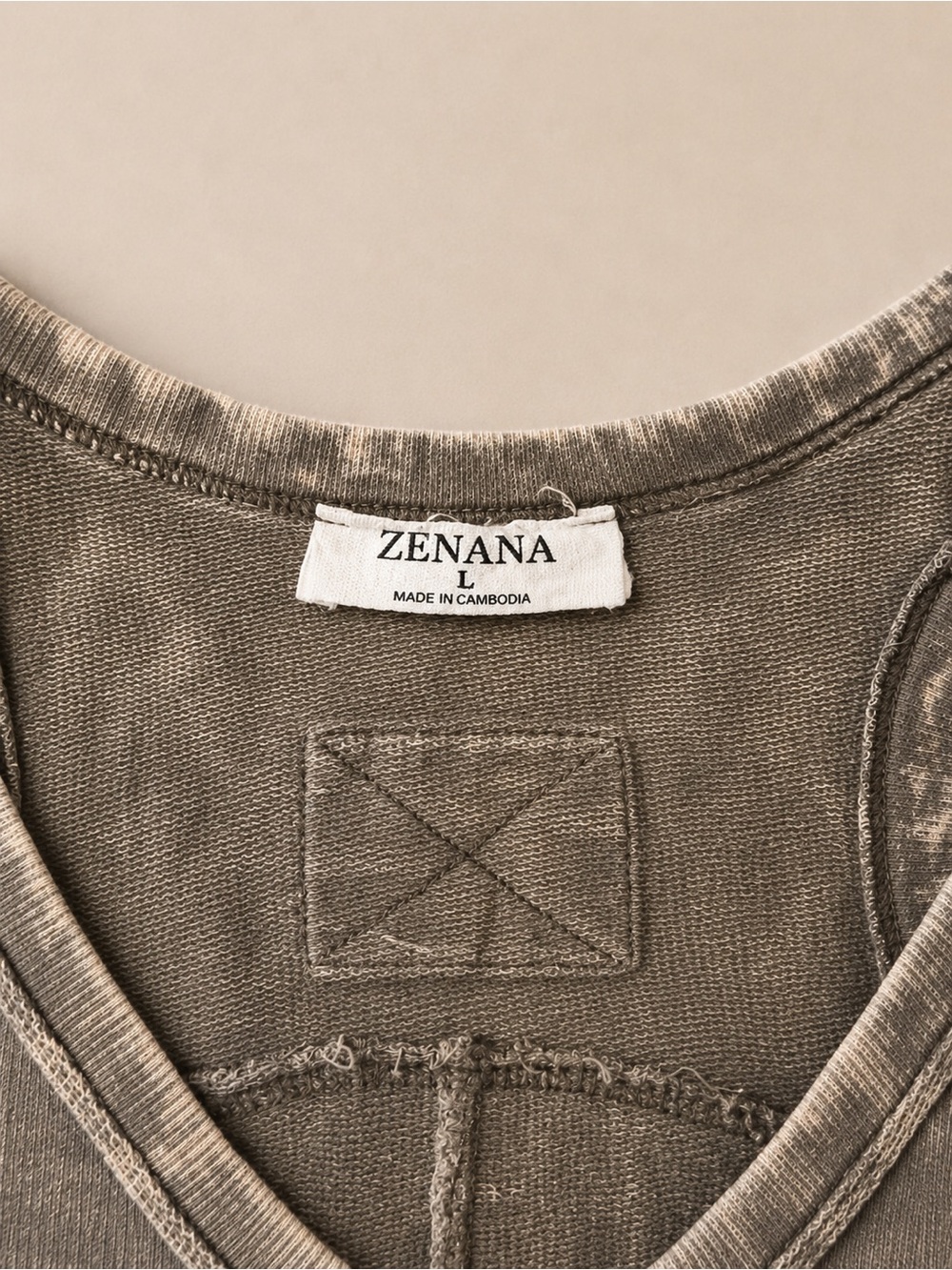 Zenana Mineral Wash Racerback Tank Top Large New Boutique - Picture 5 of 8
